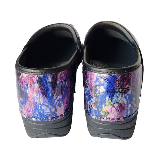 Dansko XP 2.0 Patent Leather Clog Womens EU 38 US 7.5 8 Multicolor Swirl - Picture 3 of 10
